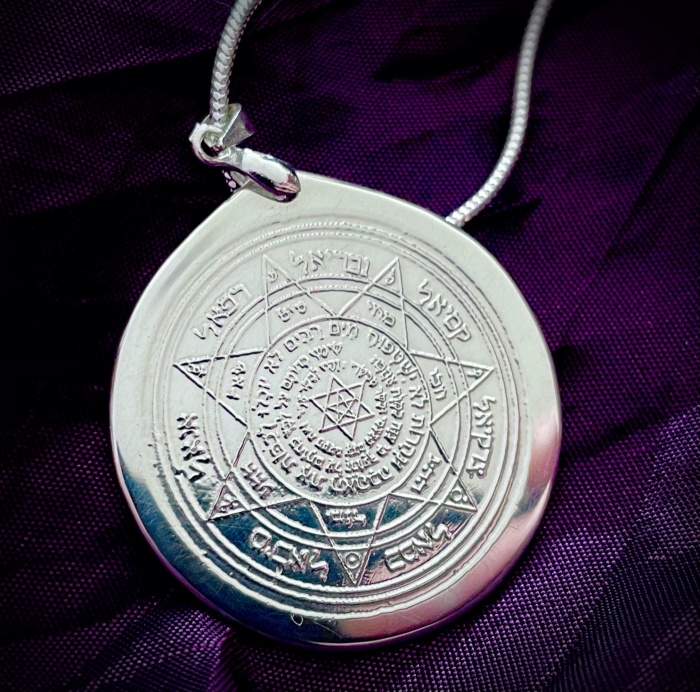 STERLING SILVER HOLY ANGELIC PROTECTION TALISMAN OF THE 7 PLANETS